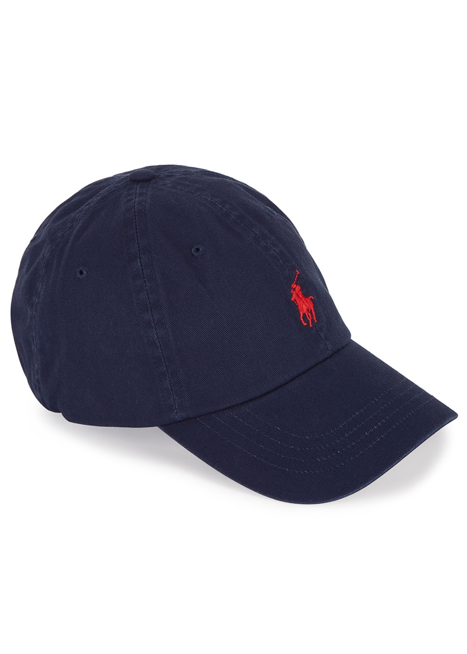 Polo Ralph Lauren Embroidered Twill Cap In Navy