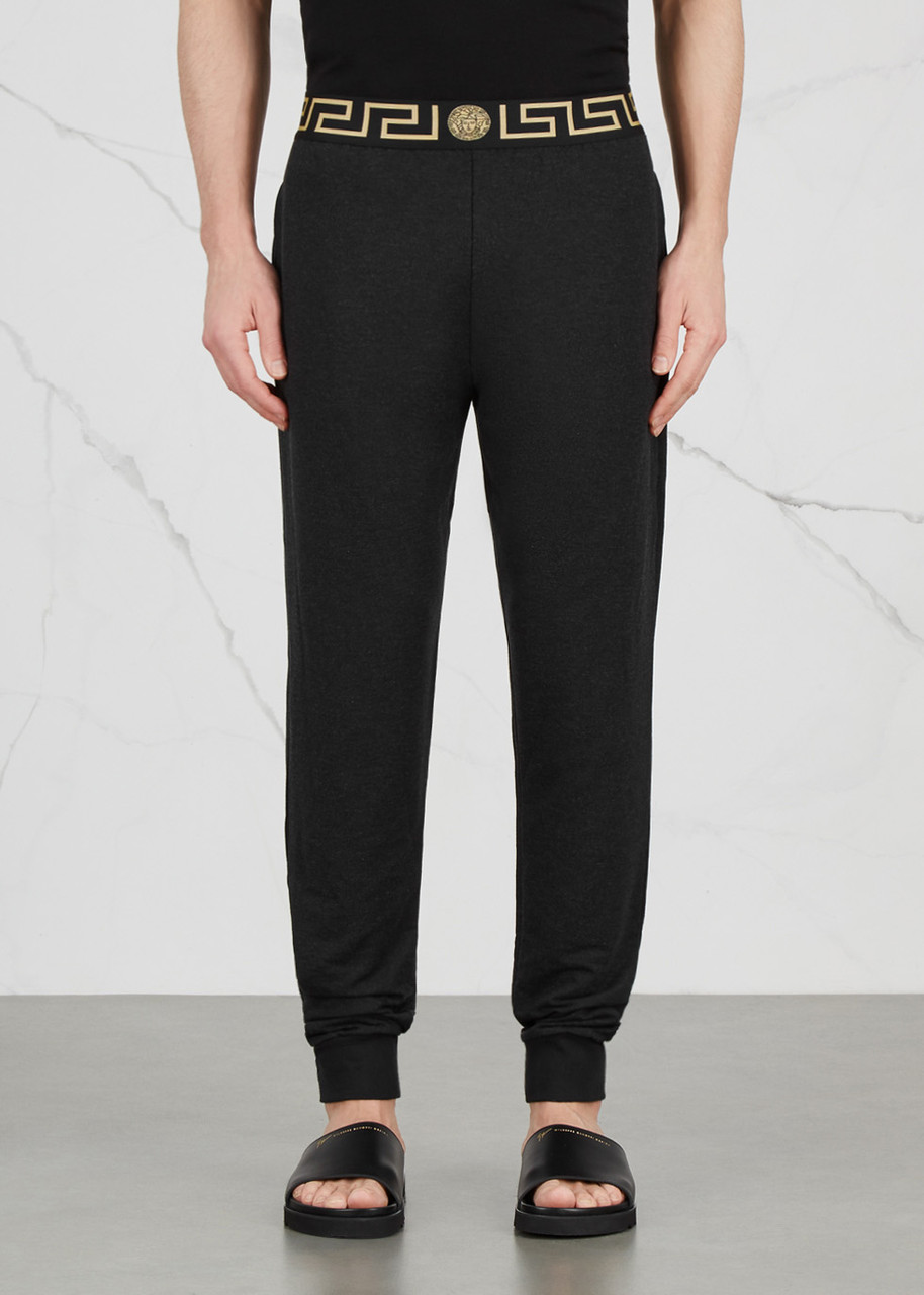 Versace Black Modal Blend Jogging Trousers - M 