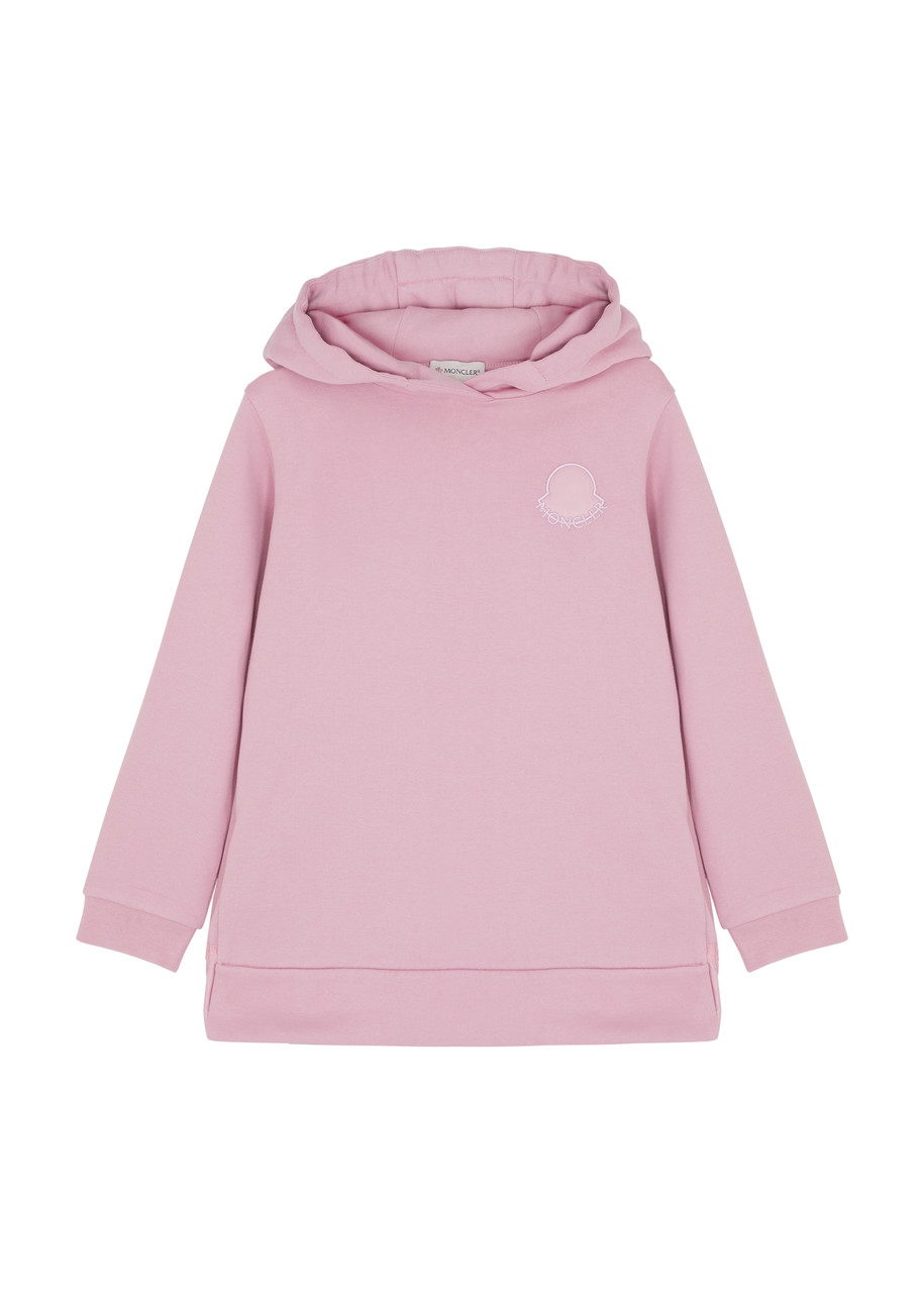 Moncler Kids Logo Panelled Cotton Jumper Dress - Pink - 12 Years