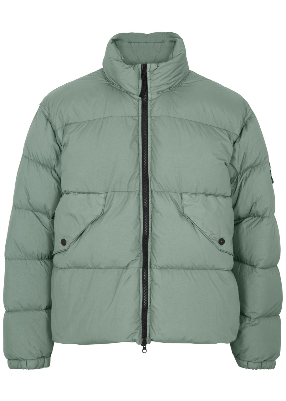STONE ISLAND CRINKLE REPS QUILTED NYLON JACKET