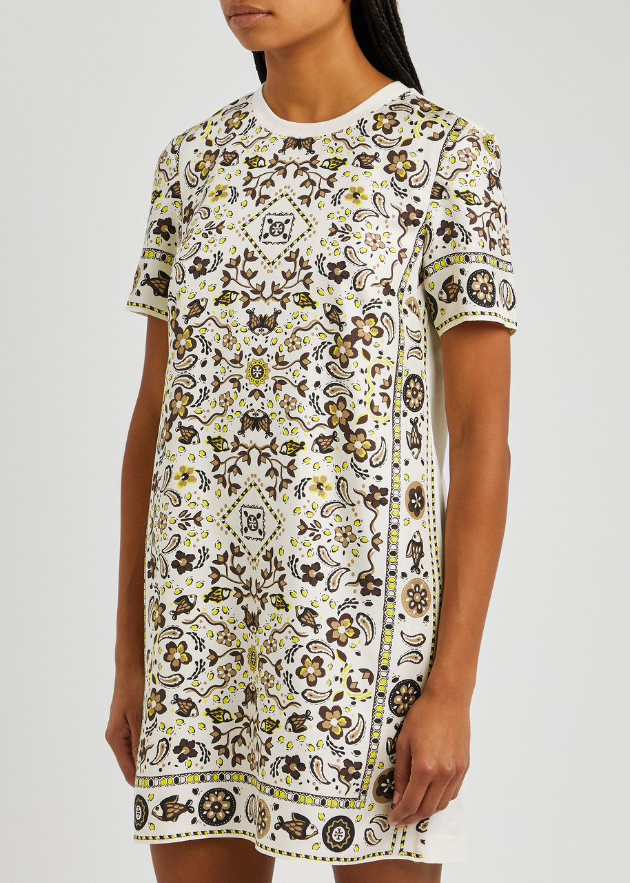  Tory Burch Printed Silk-twill Mini Dress - Multicoloured - S 