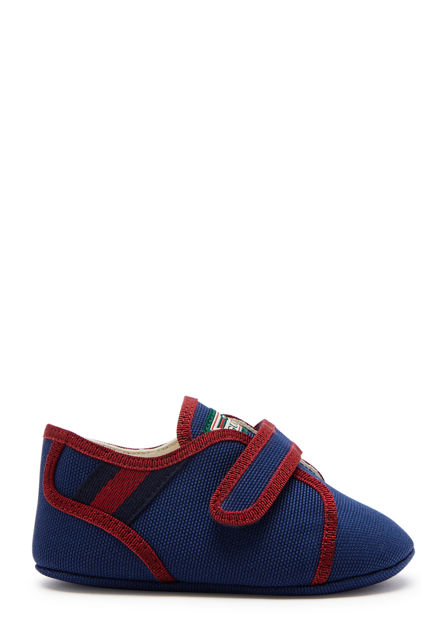 Gucci Kids Tennis Canvas Sneakers - Blue/red - 3 Baby
