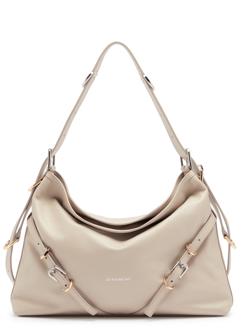 Givenchy Voyou Medium Leather Shoulder bag - Beige - One Size