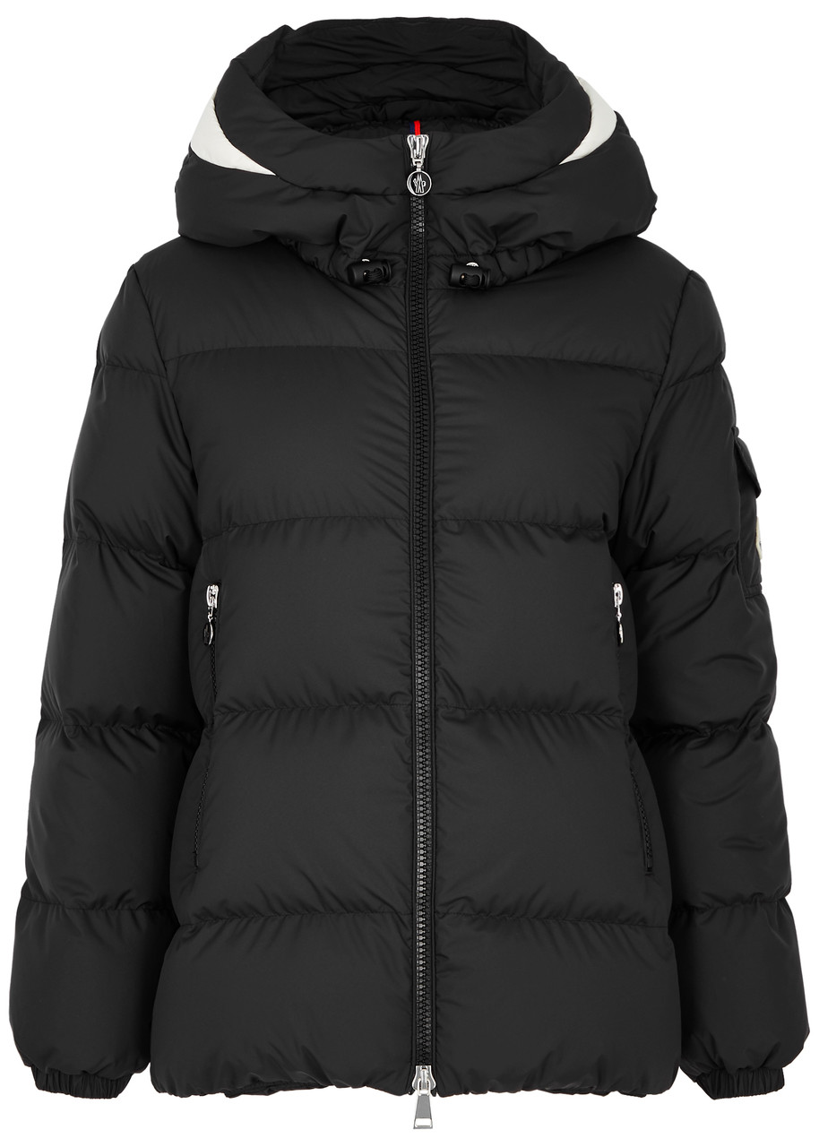Shop Moncler Draa Quilted Shell Jacket In Black