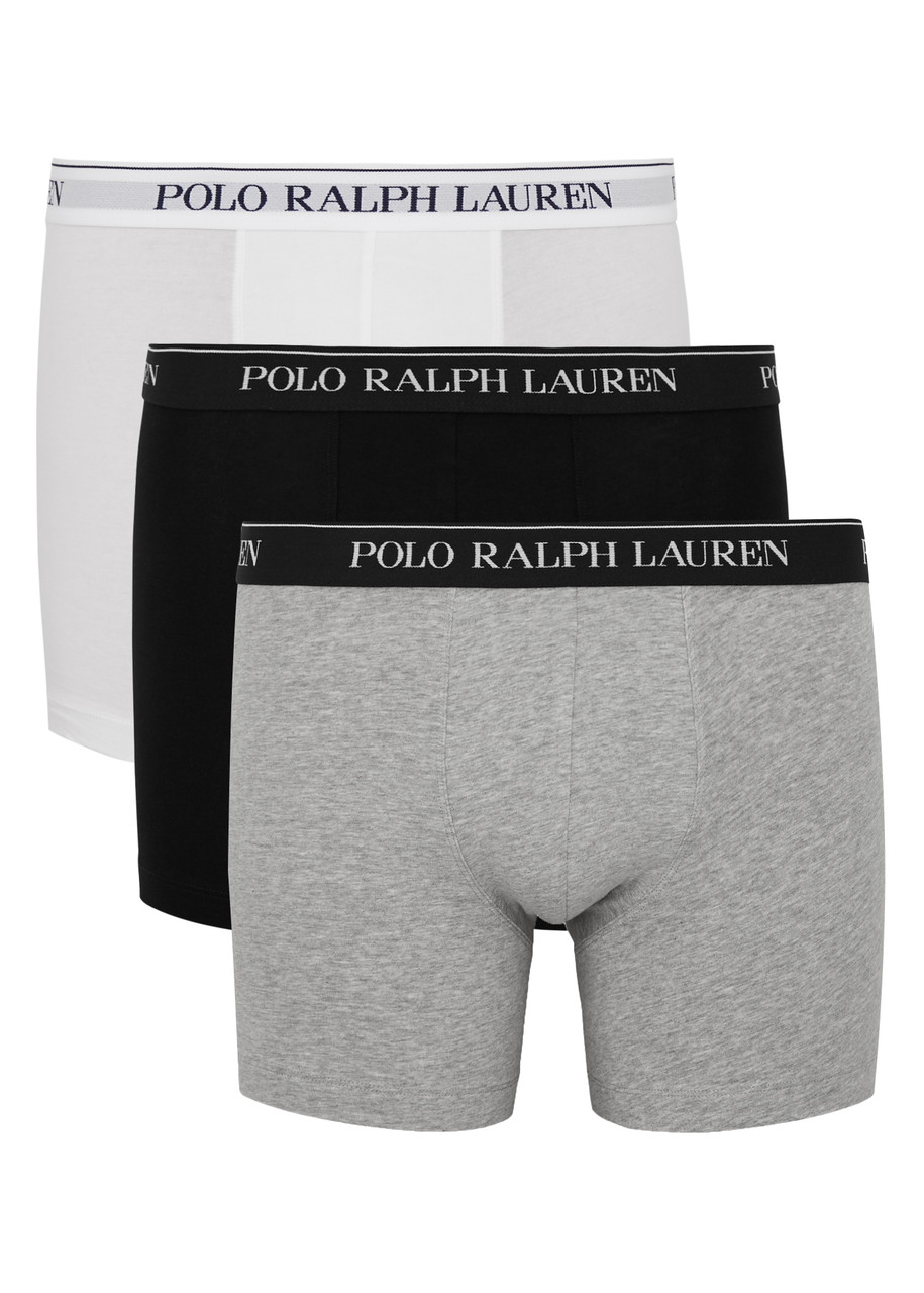 Polo Ralph Lauren Stretch-cotton Boxer Briefs In White