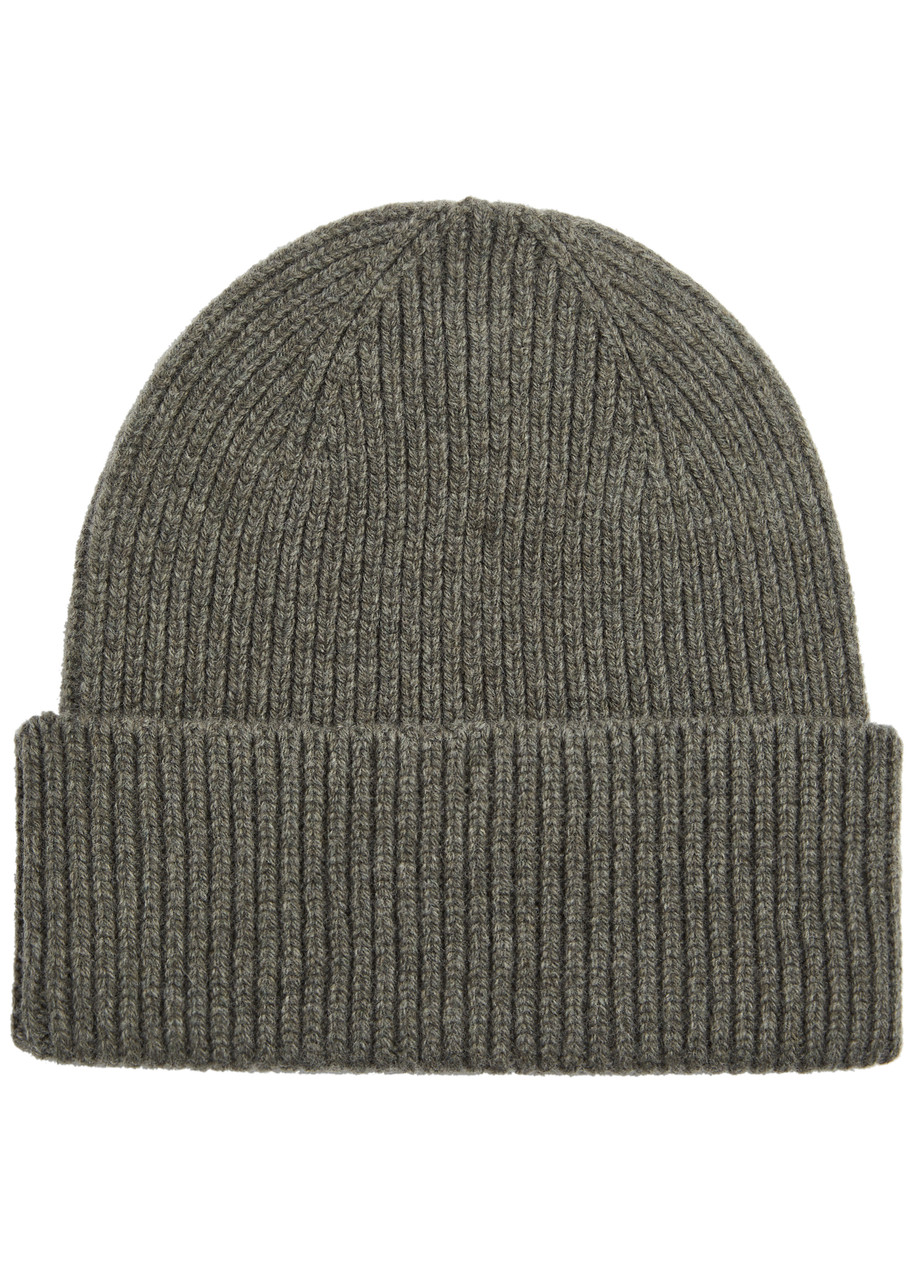 Ribbed Wool Beanie