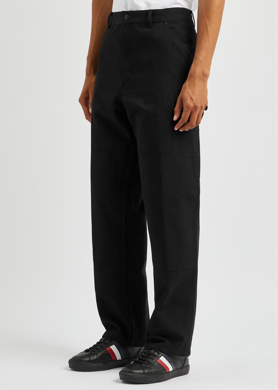 Moncler Logo Jogging Trousers In Black
