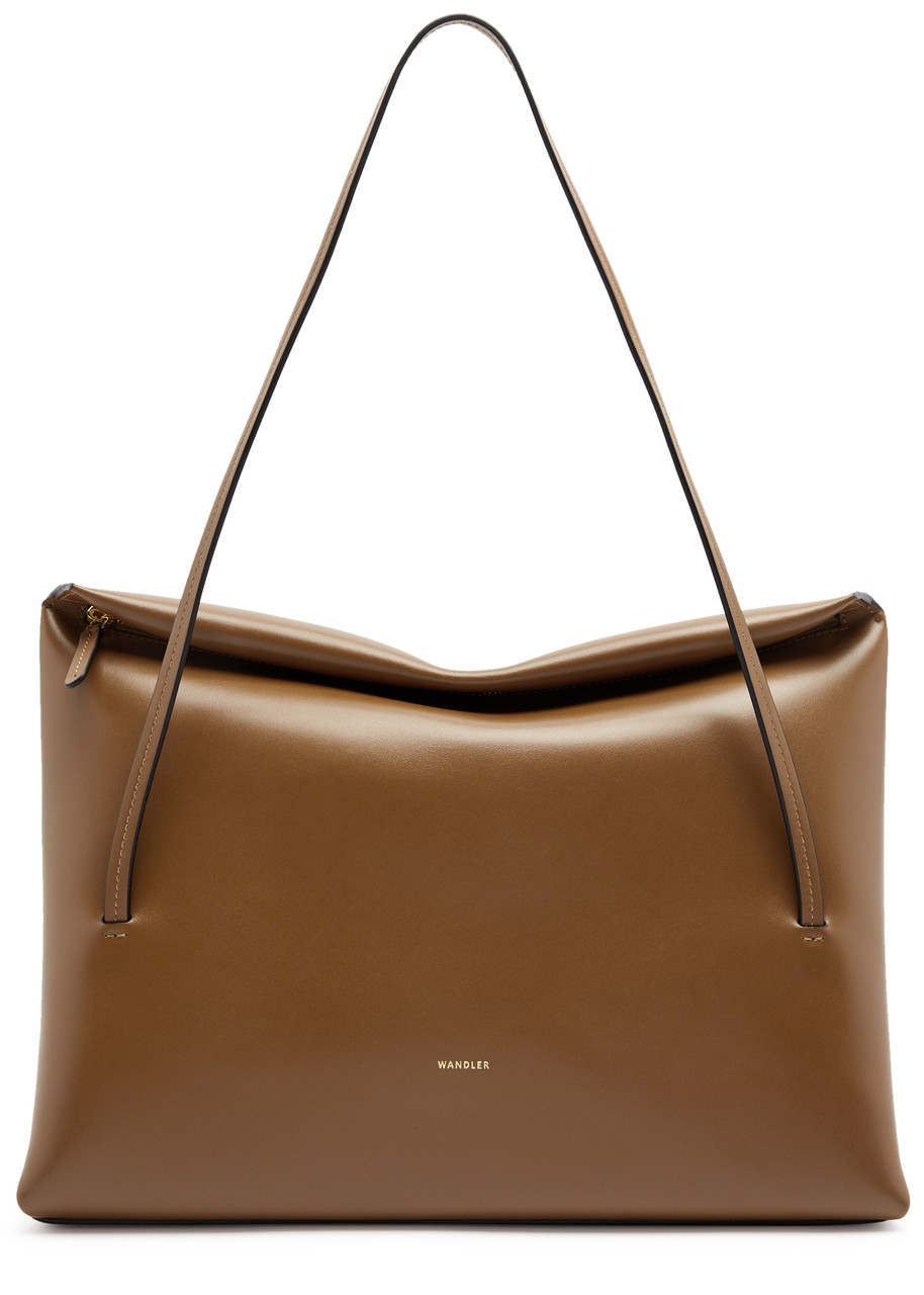 Wandler Jo Medium Leather Tote In Tan