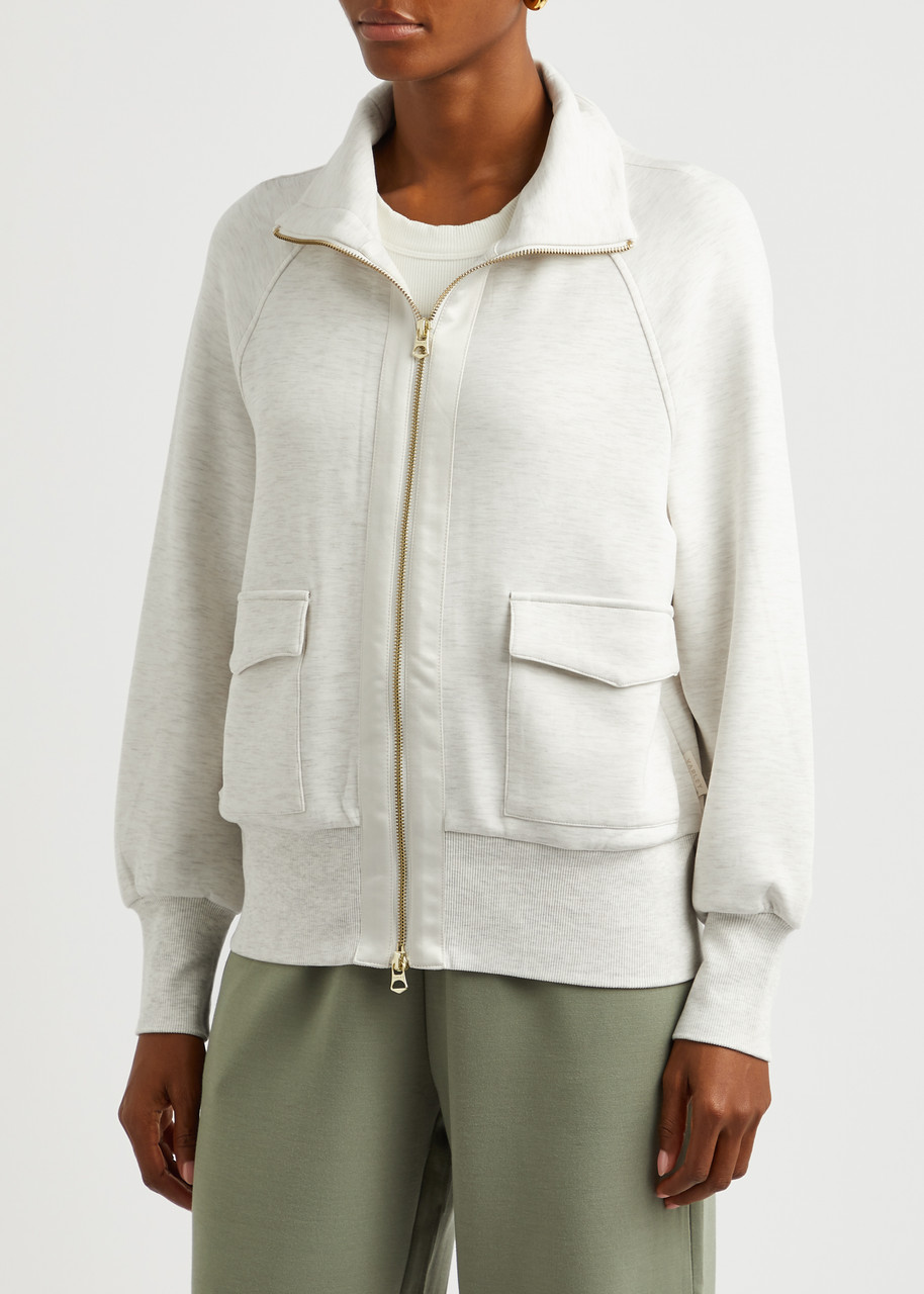  Varley Roxbury Stretch-jersey Sweatshirt - Ivory - Xs 