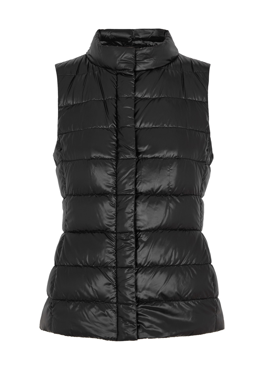 Herno Giulia Sleeveless Down Puffer Gilet In Black