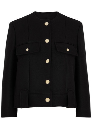 KHAITE Laybin wool-blend jacket | Harvey Nichols