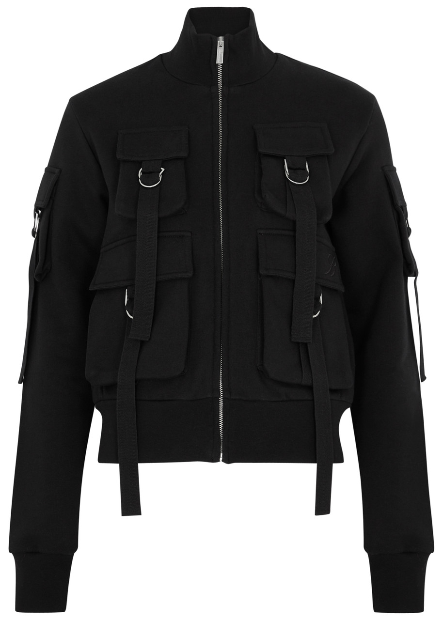 Blumarine Panelled Cotton Jacket - Black - M