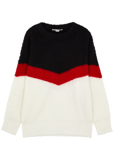 Stella McCartney  ウールベスト サイズ36 STELLA MCCARTNEY Striped cape-effect wool-blend jumper | Harvey