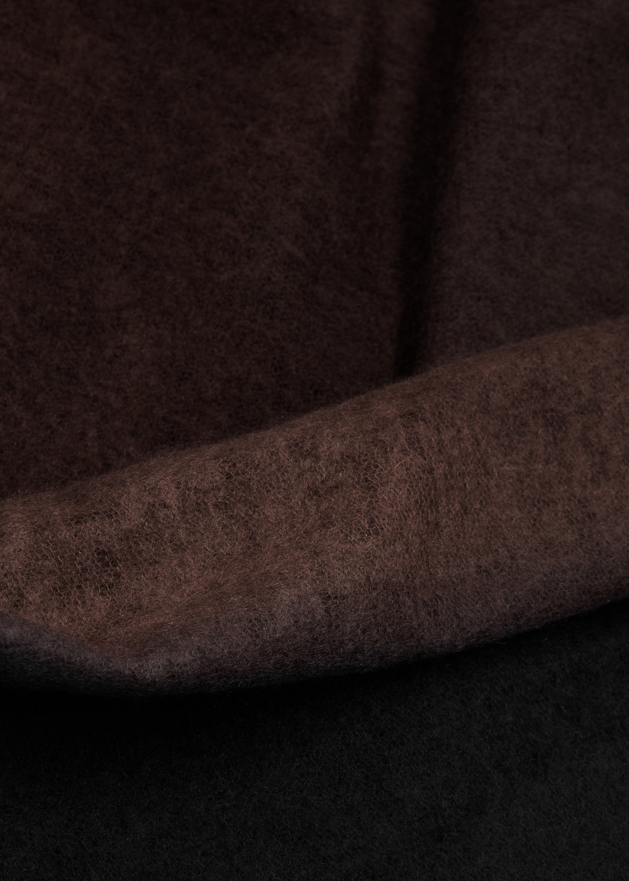  Denis Colomb Fuzzy Feutre Cashmere Scarf - Brown 