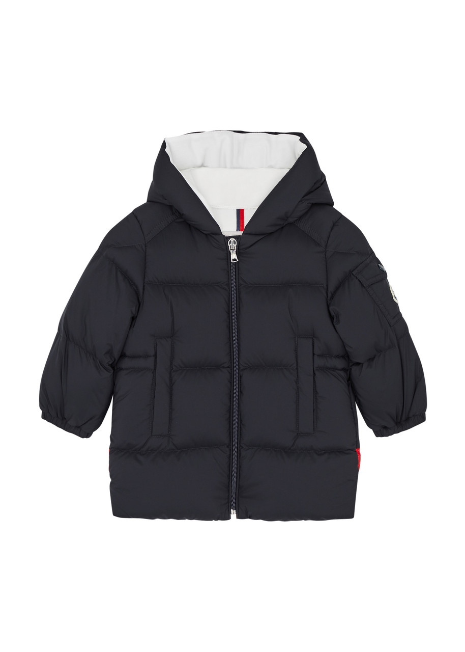 Moncler Kids Marat Quilted Shell Parka In Navy