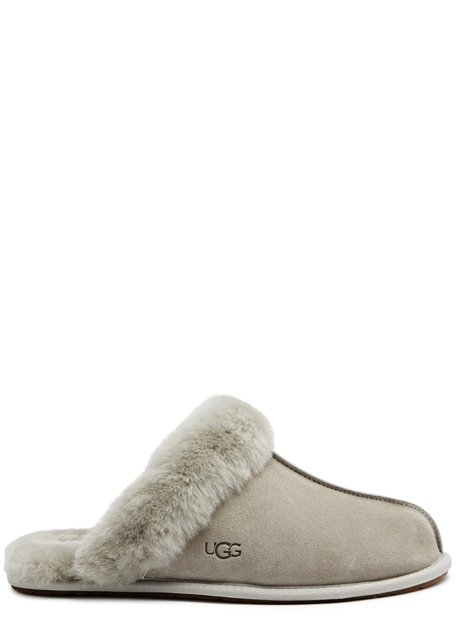 Ugg Scuffette II Suede Slippers - Grey - 4