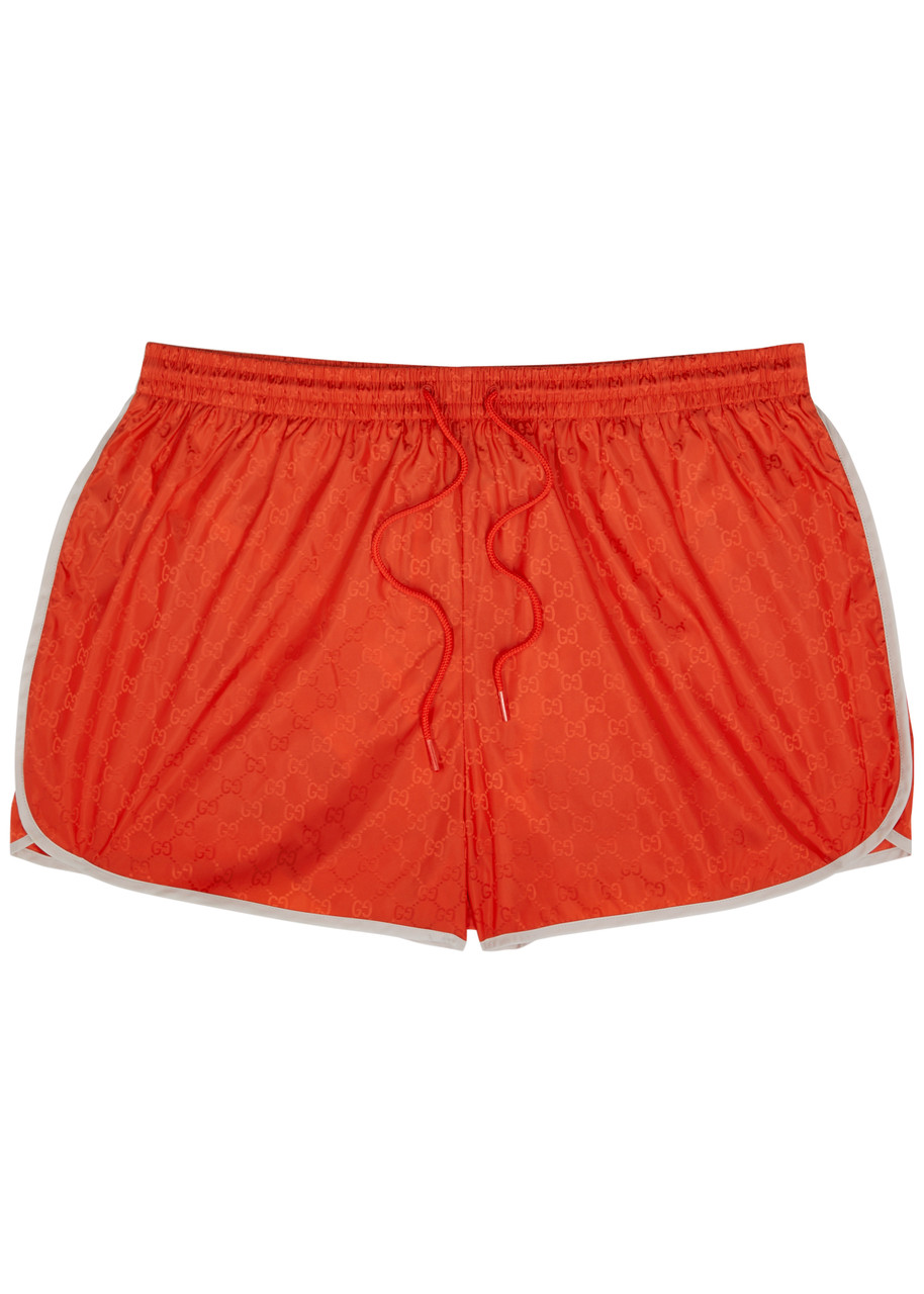 Gucci Gg-monogrammed Shell Swim Shorts - Orange - 44