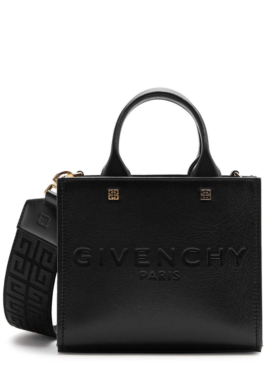 Givenchy G Tote Mini Leather Cross-body Bag In Black