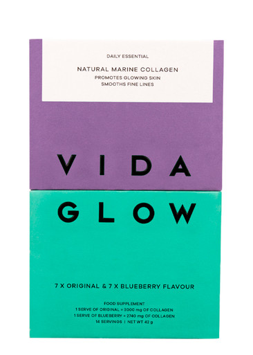 Vida Glow Mixed Natural Marine Collagen Trial Pack In White