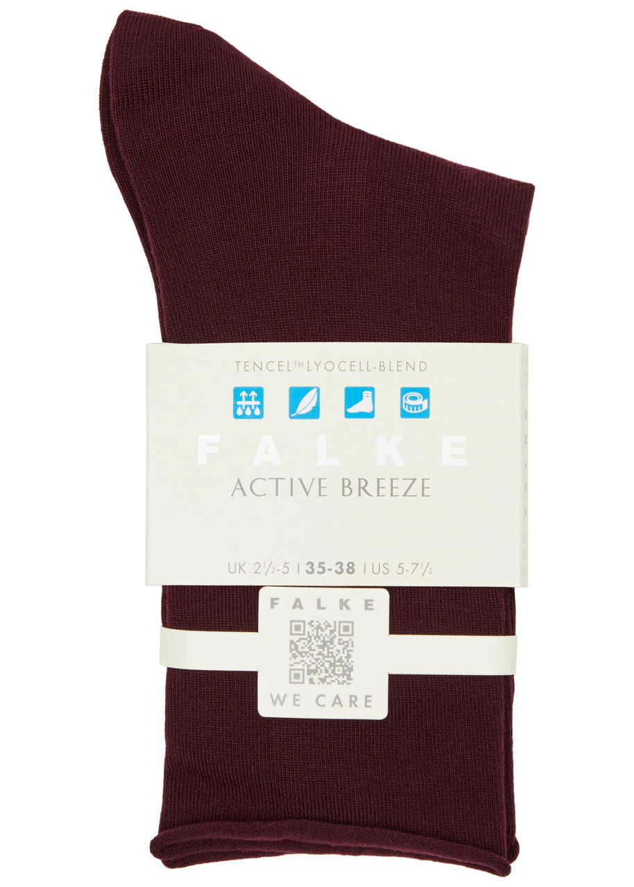 Falke Active Breeze Socks In Burgundy