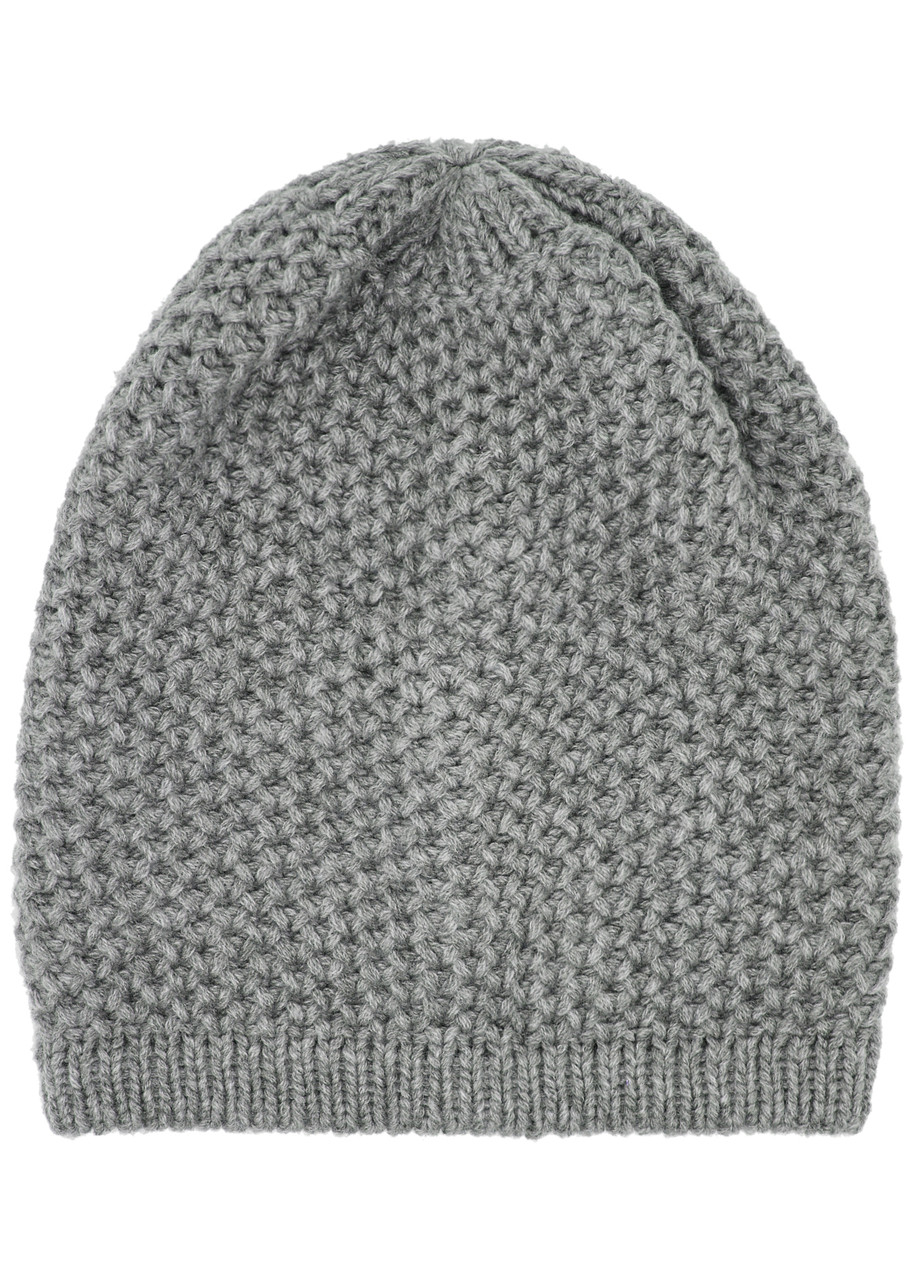 Waffle-knit Cashmere Beanie