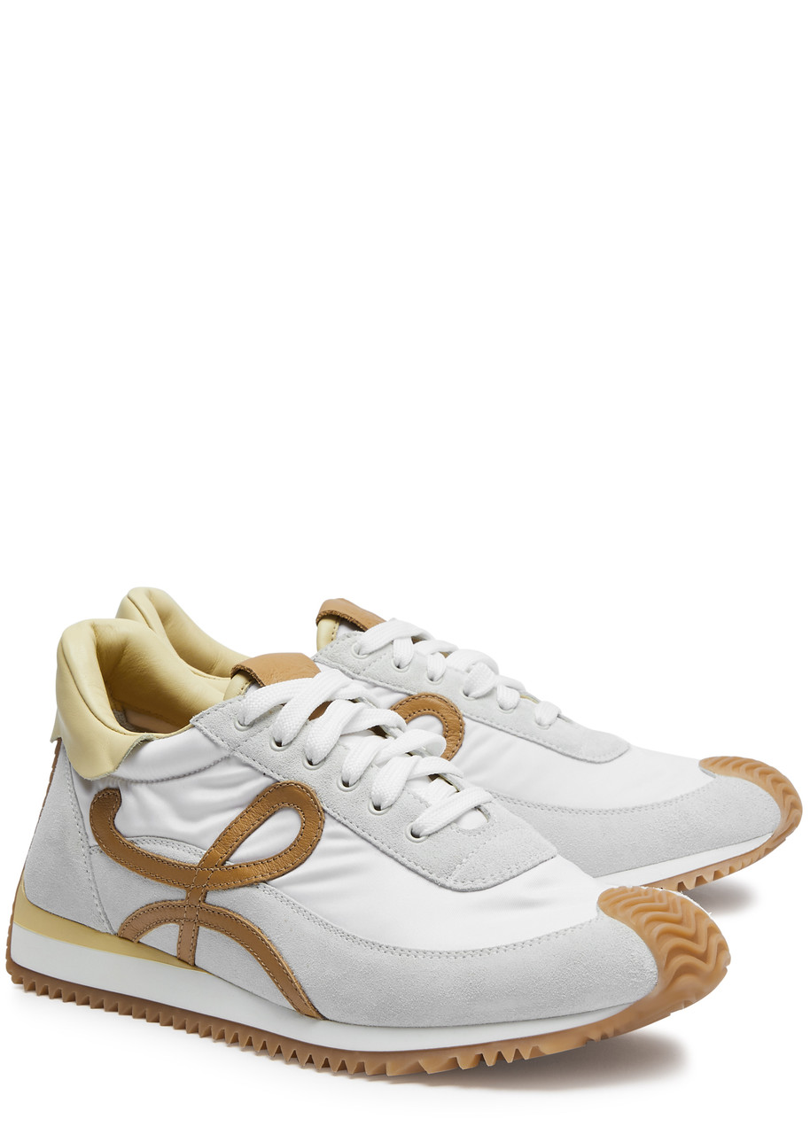  Loewe Flow Runner Panelled Sneakers - White - 4 