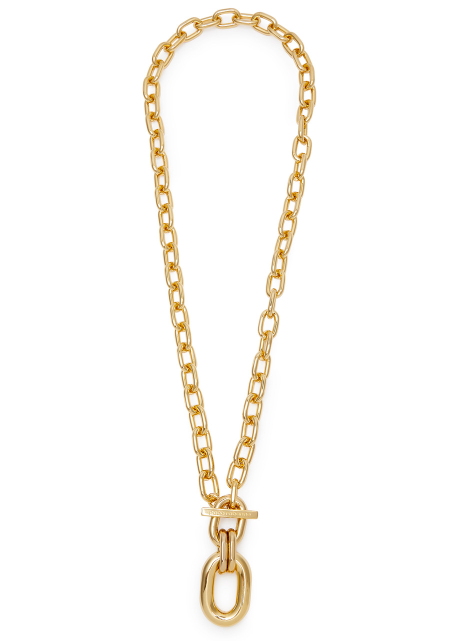 Rabanne Xl Link Chain Necklace In Gold