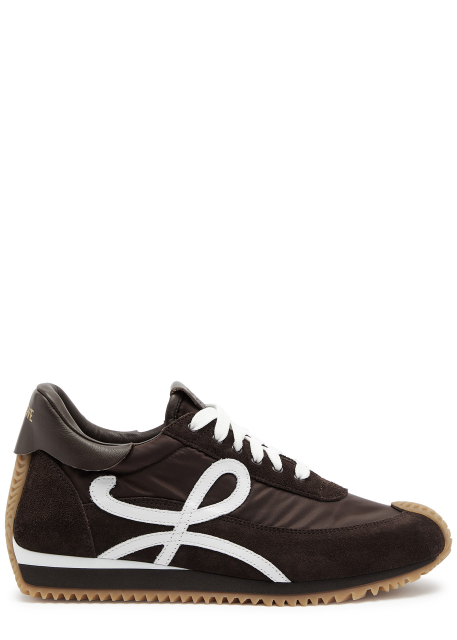 Loewe Flow Runner Panelled Sneakers - Brown - 3