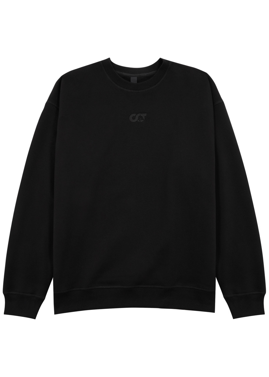 Alpha Tauri Seove Logo Cotton Sweatshirt In Black