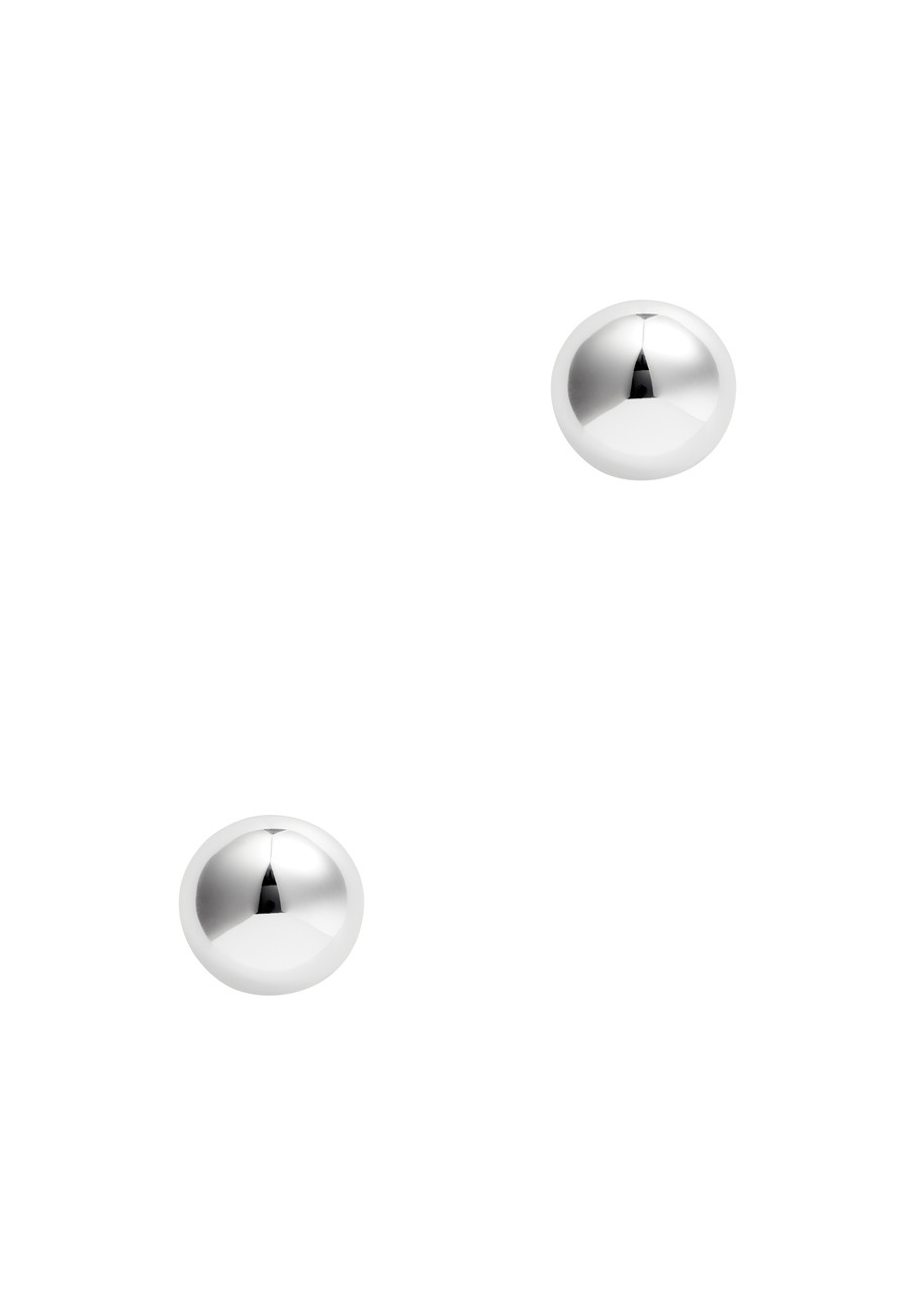 Jenny Bird Aurora Large Silver-plated Stud Earrings In Silver