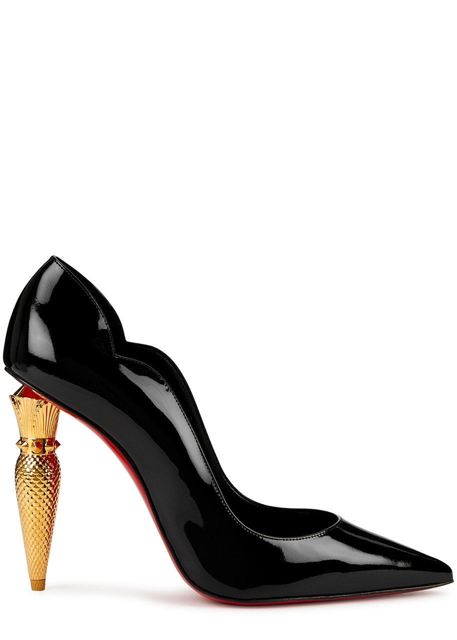 Christian Louboutin Lipchick 100 Patent Leather Pumps - Black