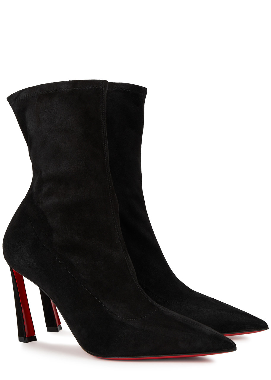 CHRISTIAN LOUBOUTIN CHRISTIAN LOUBOUTIN CONDORA 85 SUEDE ANKLE BOOTS
