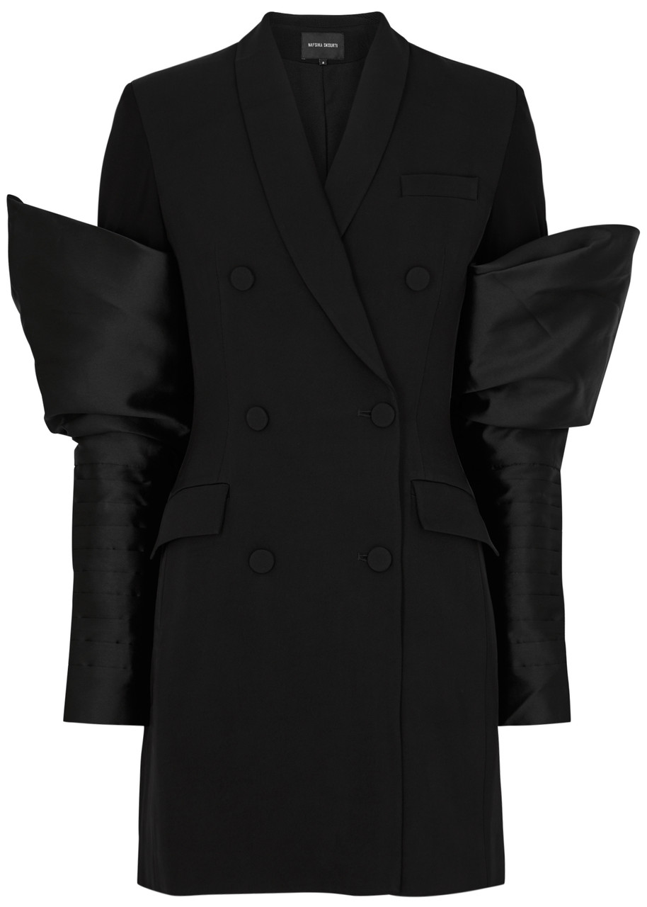 Nafsika Skourti Double-breasted Blazer Dress - Black - 8