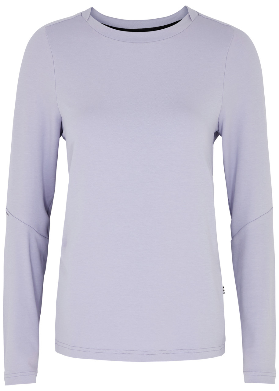 Shop On Running Focus Stretch-jersey Top, Tops, Lilac, Large, Cott