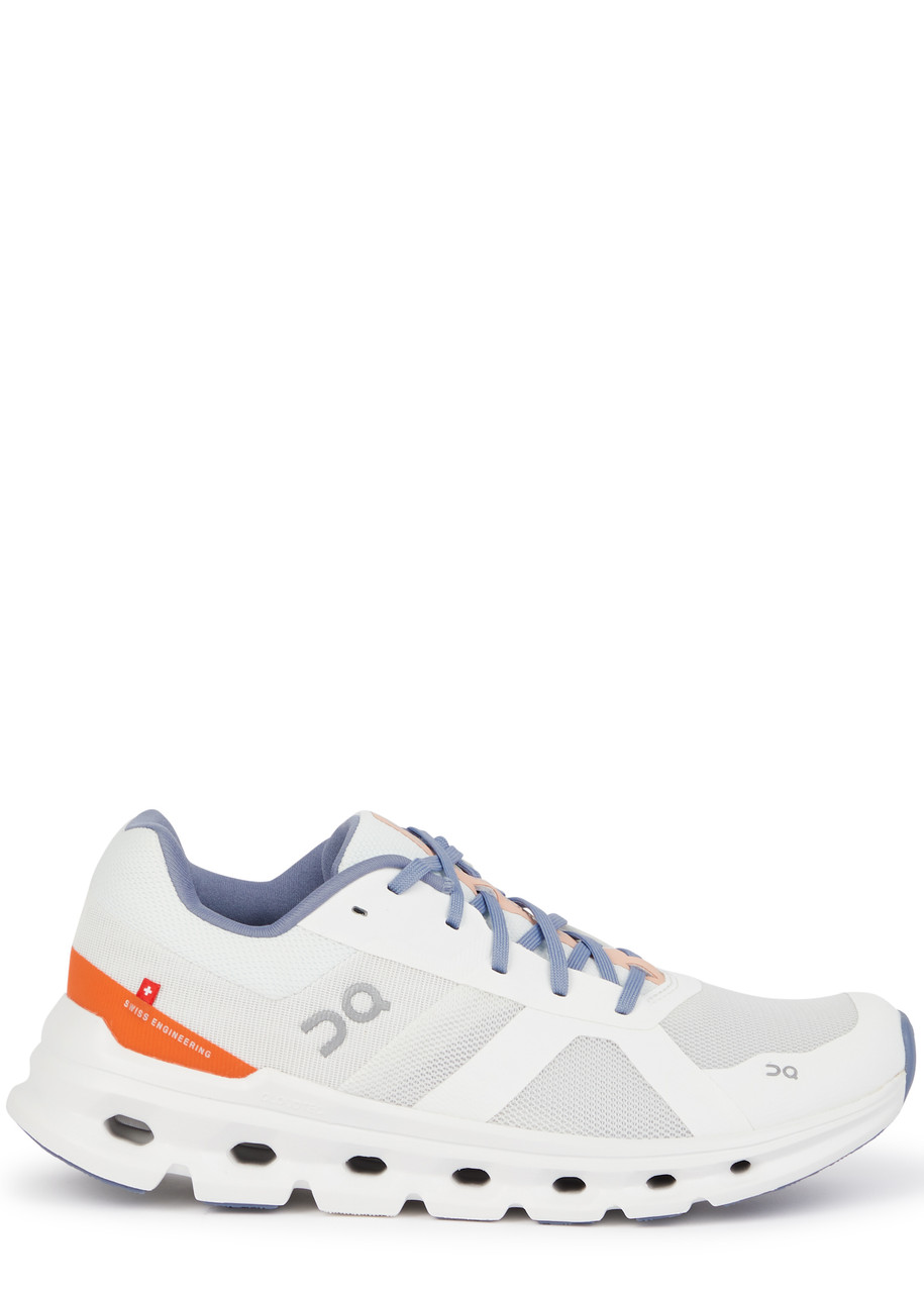 On Running Cloudrunner Mesh Sneakers In White