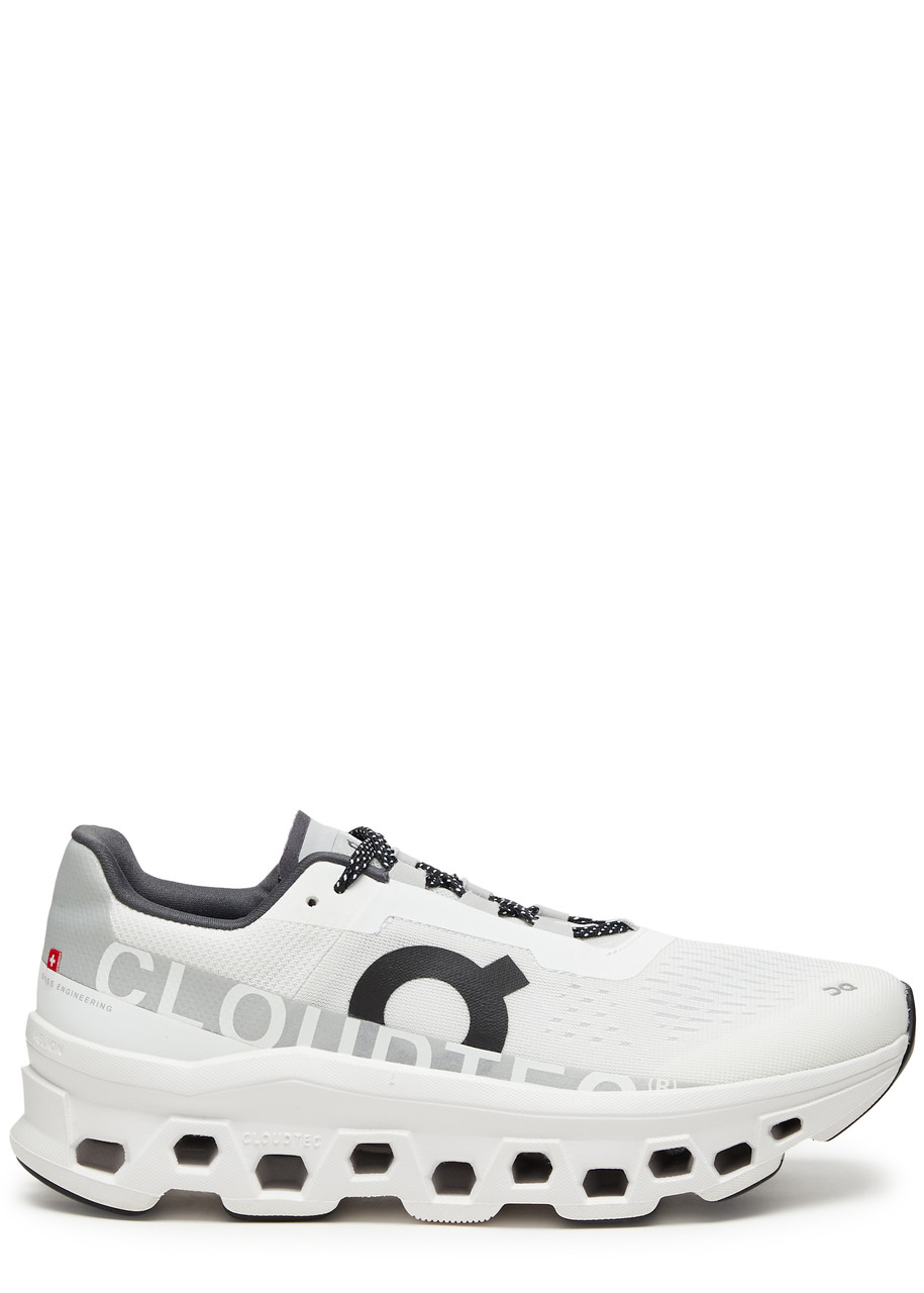 On Running Cloudmster Mesh Panelled Sneakers In White