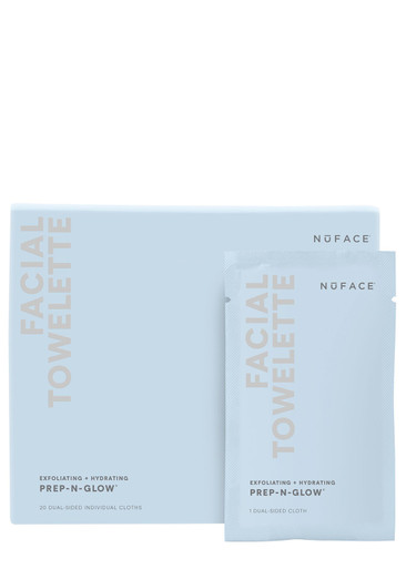 NU Face Nuface Prep-N-Glow Facial Towelette 20 Pack