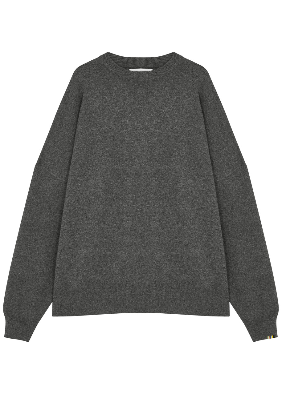 Extreme Cashmere N°246 Juna Cashmere-blend Jumper In Grey