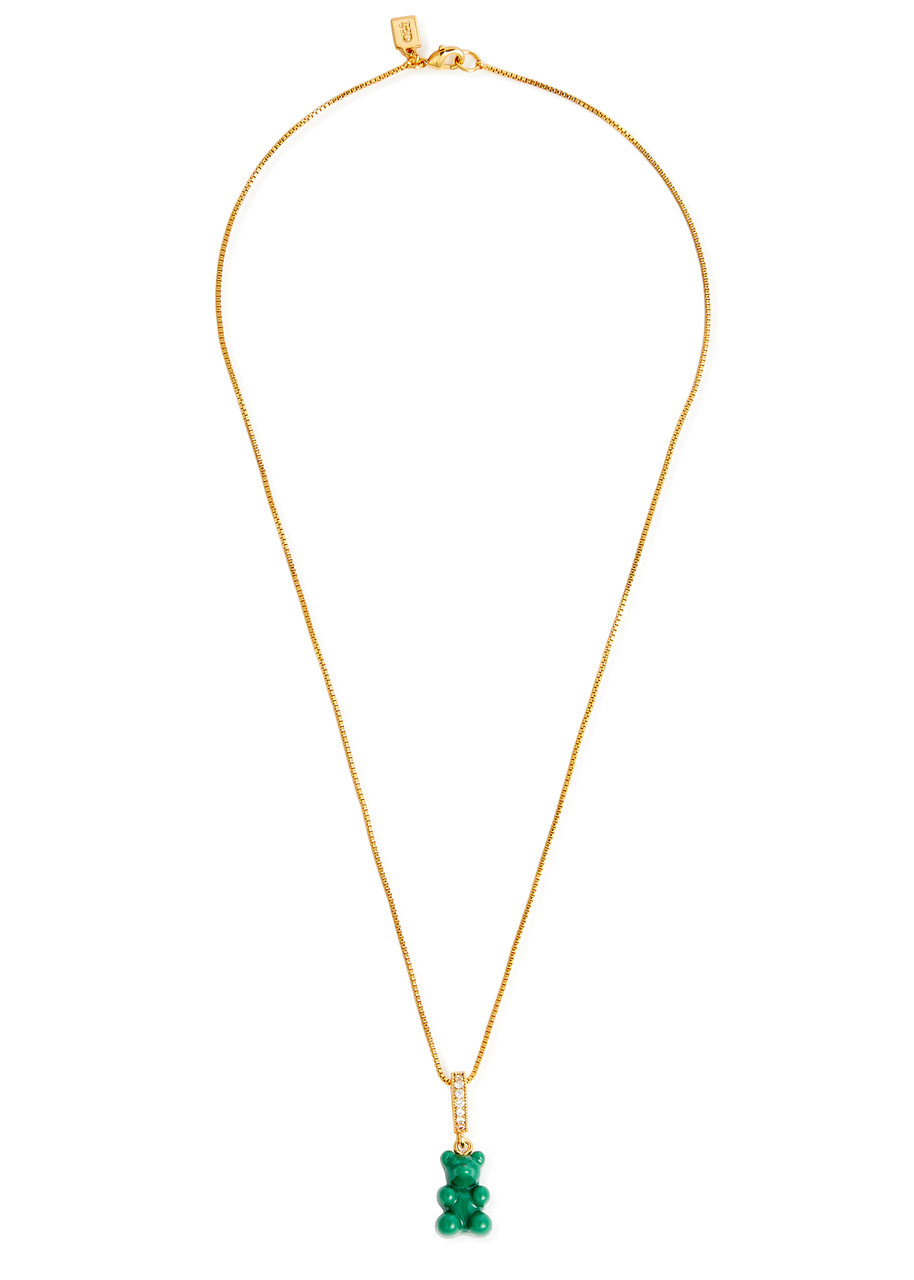 Nostalgia Bear 18kt Gold-plated Necklace