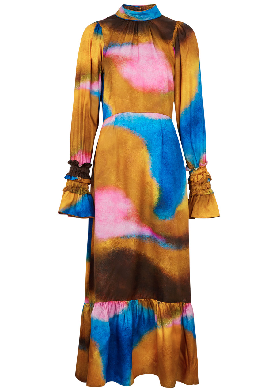 Helmstedt Alina Abstract-pattern Print Dress In Multicoloured