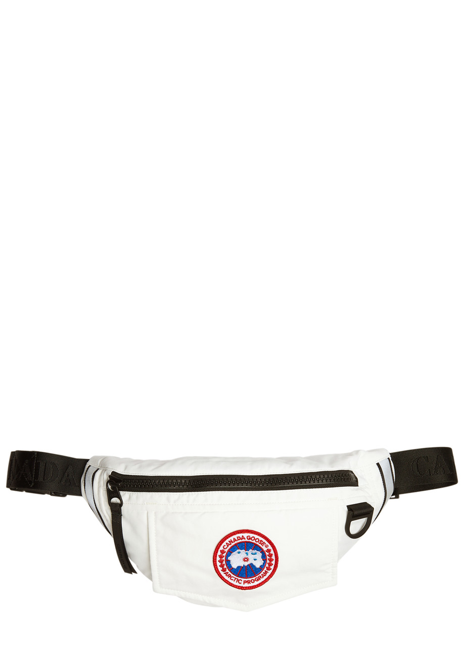 Canada Goose Logo Nylon Belt Bag In White