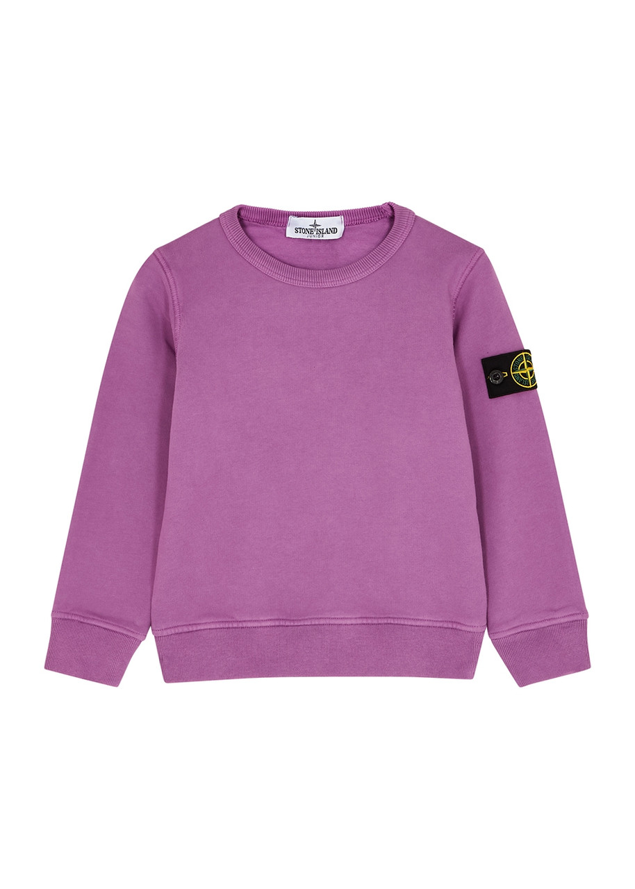 Stone Island Kids Cotton Sweatshirt (2-4 Years) - Fuchsia