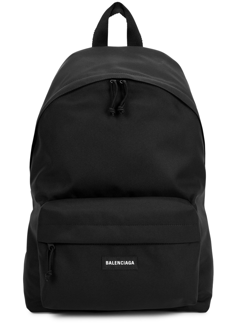 Balenciaga Explorer Canvas Backpack - Black - One Size