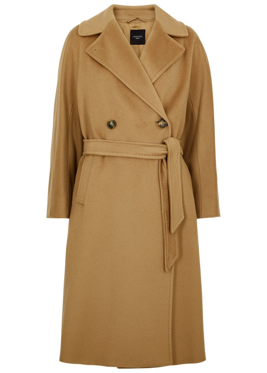 WEEKEND MAX MARA MAX MARA WEEKEND RESINA DOUBLE-BREASTED WOOL COAT