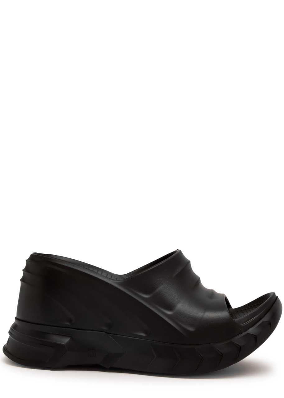 Givenchy Marshmallow Black Wedges In Black