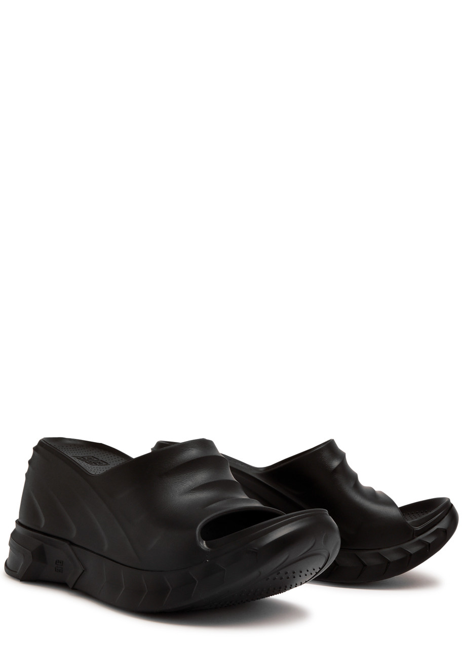 Givenchy Marshmallow Black Wedges In Black
