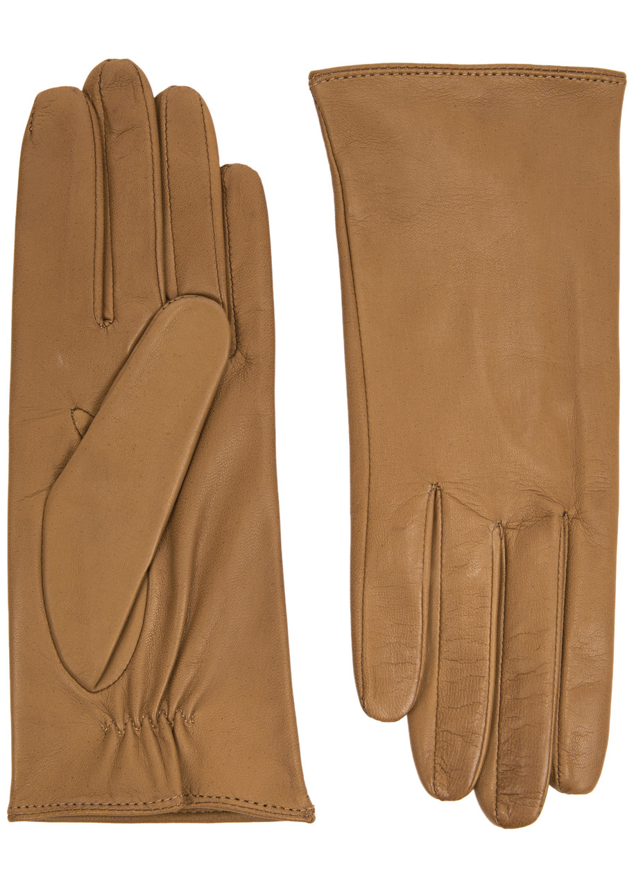 Handsome Stockholm Essentials Leather Gloves – Camel – S