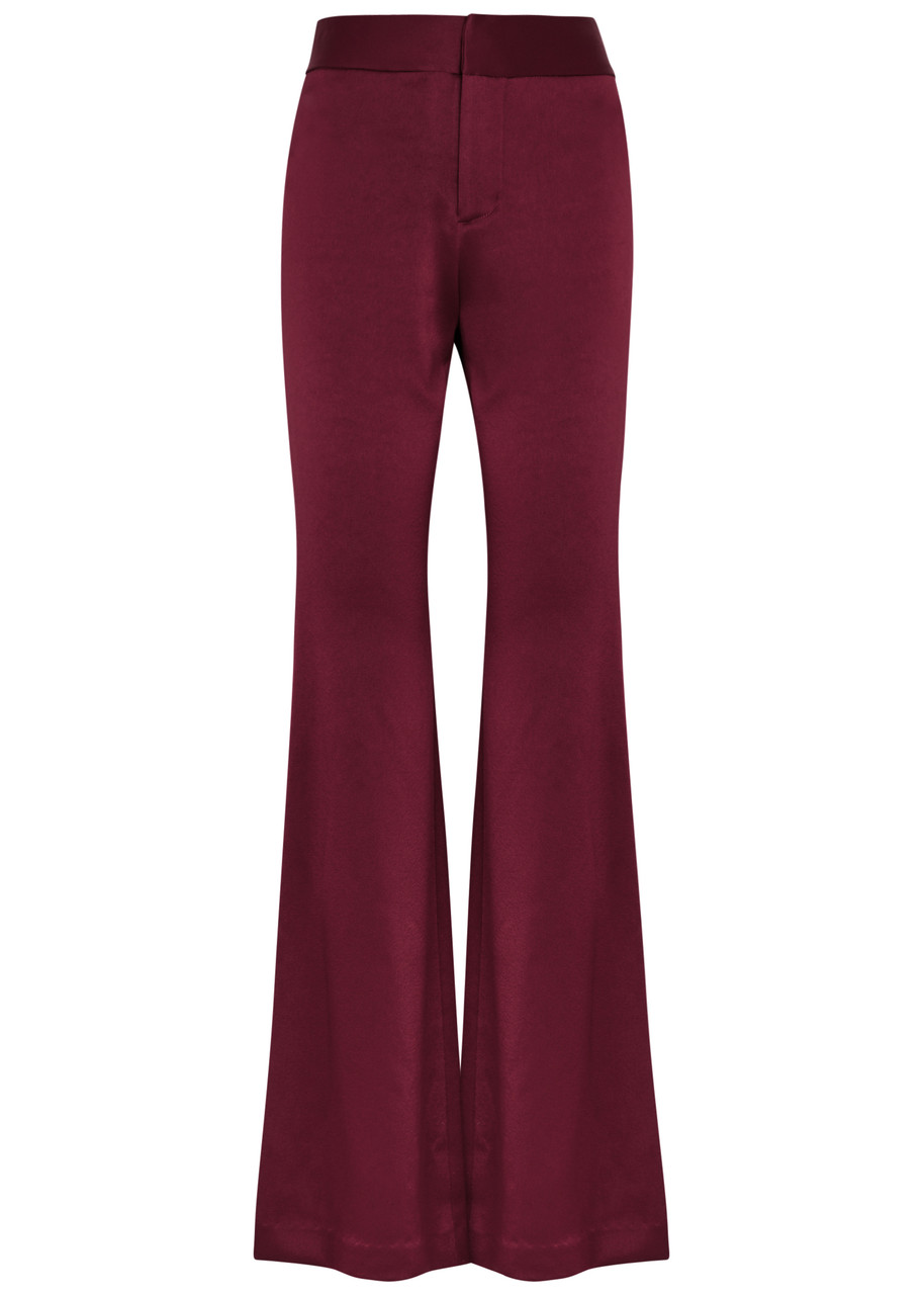 Shop Alice + Olivia Lara Split-Hem Flared Pants