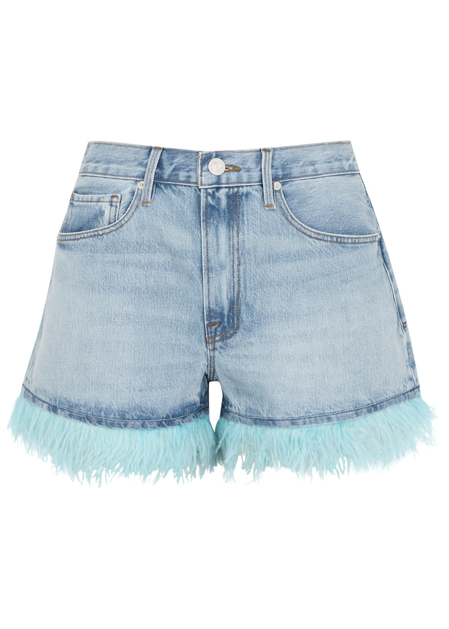 Frame Le Super High Dancing Denim Shorts - W24