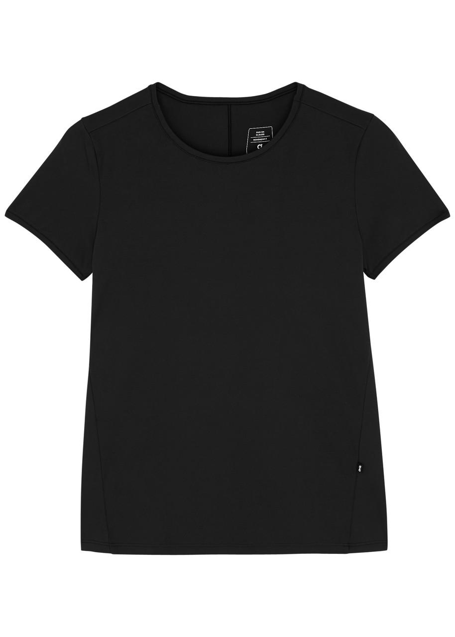 Shop On Movement Stretch-jersey T-shirt In Black